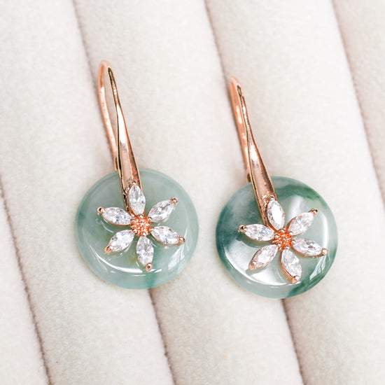 Daisy Hook Jade Earrings DR2