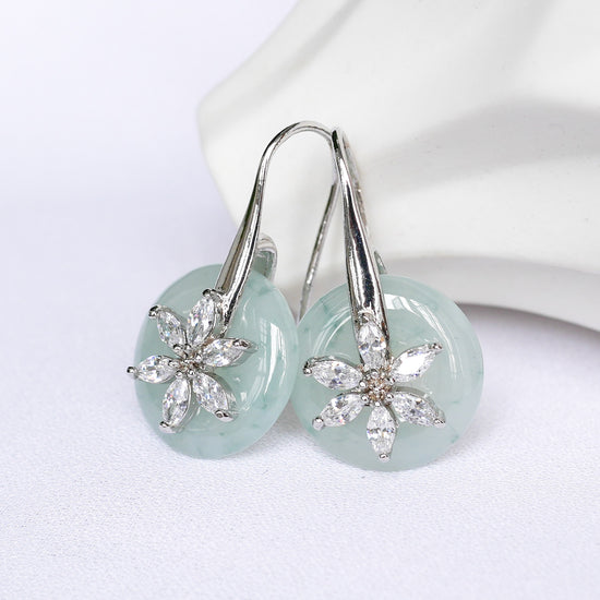 Daisy Hook Jade Earrings DS1