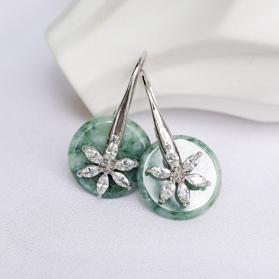 Daisy Hook Jade Earrings DS2