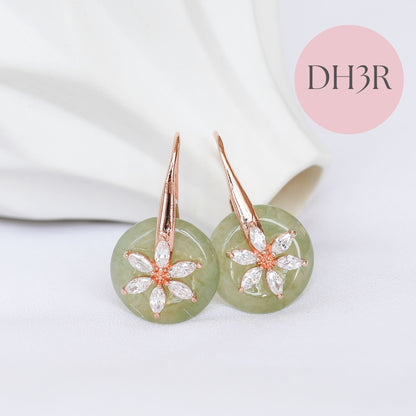 Daisy Hook Jade Earrings