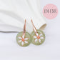 Daisy Hook Jade Earrings