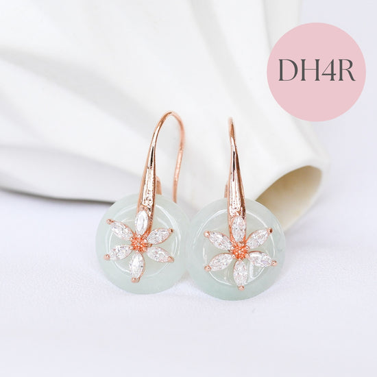 Daisy Hook Jade Earrings