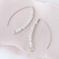 White Jade Arc Earrings A1
