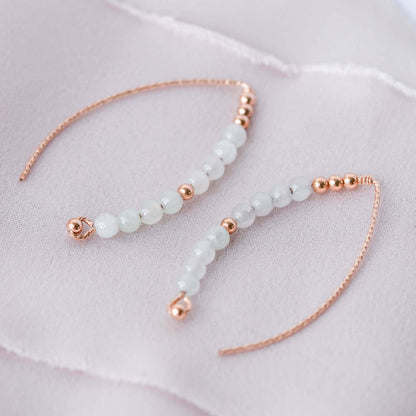 White Jade Arc Earrings A2