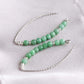 Green Jade Arc Earrings A1