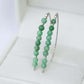 Green Jade Arc Earrings A1