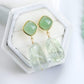 Green Aventurine and Green Amethyst Earrings