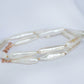 Elongated Pearl Choker Necklace