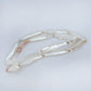 Elongated Pearl Choker Necklace