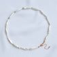 Elongated Pearl Choker Necklace