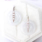 Sleek CZ Hook Earrings with Jade Donut - Lilac Jade FJE8