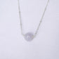 Floating Lavender Jade Necklace - Ball Chain