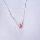 Floating Pink Opal Choker Necklace