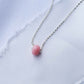 Floating Pink Opal Choker Necklace