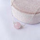 Floating Rose Quartz Necklace - Ball Chain