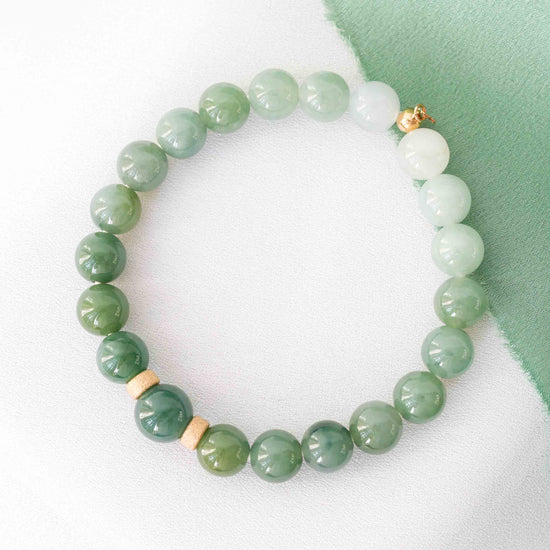 Forest Green Jade Bracelet B2501 (8mm)