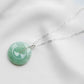 Green Jade Paperclip Necklace