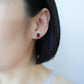 Garnet with Detachable Light Jade Dangle in 14K