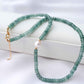 Teal Jade with Pearl Accent Choker Necklace
