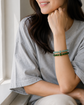 Glacial Teal Jade Bracelet P2 - 14K Gold