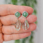 Green Aventurine and Green Amethyst Earrings