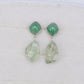 Green Aventurine and Green Amethyst Earrings