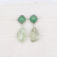 Green Aventurine and Green Amethyst Earrings