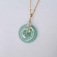 Green Jade with Moonstone Vine Necklace