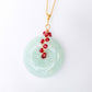 Jade with Ruby Vine Necklace