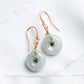 Dapped Hook Earrings with Jade & Green Jasper Vine