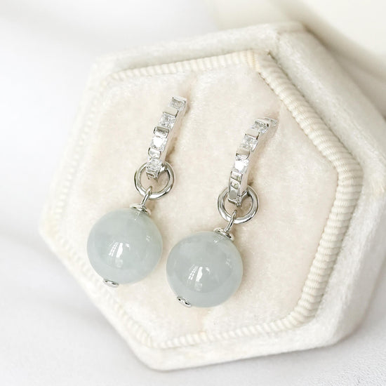 Prism Jade Convertible Hoops