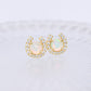 Horseshoe Opal Earrings