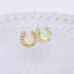 Horseshoe Opal Earrings and Necklace Set