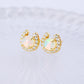 Horseshoe Opal Earrings
