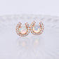 Horseshoe Opal Earrings and Necklace Set