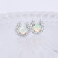 Horseshoe Opal Earrings