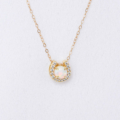 Horseshoe Opal Necklace