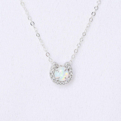 Horseshoe Opal Necklace