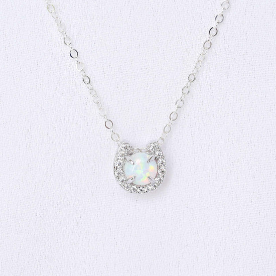 Horseshoe Opal Necklace
