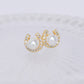 Horseshoe Pearl Earrings