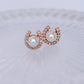 Horseshoe Pearl Earrings