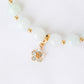 Light Jade Bracelet with Detachable Floral Charm JB251