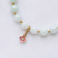 Light Jade Bracelet with Detachable Floral Charm JB251