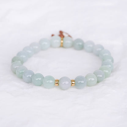 Light Jade Bracelet with Detachable Animal Charm JB252