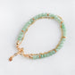 Tiny Jade and Chain Layered Bracelet JB5