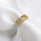 Open XOX Jade Ring - JJ6Y (US5.25, Cannot be resized)