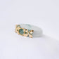 Floral XOX Jade Ring - JJ8Y (US5.25, Cannot be resized)