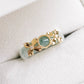 Floral XOX Jade Ring - JJ8Y (US5.25, Cannot be resized)