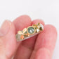Floral XOX Jade Ring - JJ8Y (US5.25, Cannot be resized)