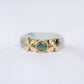 Floral XOX Jade Ring - JJ8Y (US5.25, Cannot be resized)